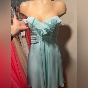 Mint Strapless Dress. Size 6.